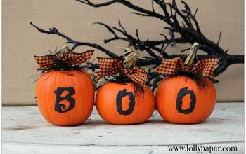 Halloween Mini "BOO" Pumpkins