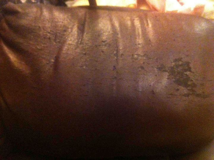 q how to fix couch leather, how to, painted furniture, reupholster, Armrest of couch starting to peel off Help