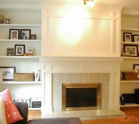 our transformed fireplace before after