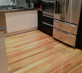 hardwood floors spotted gum colors refinish, flooring, foyer, home decor, home office, kitchen design, stairs