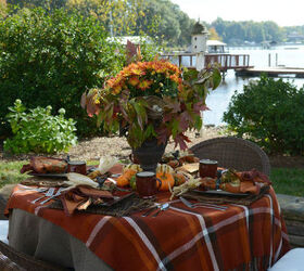 autumn tablescape quick centerpiece, home decor, seasonal holiday decor