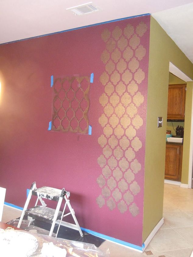 Stencils Add Interest To Plain Walls Hometalk