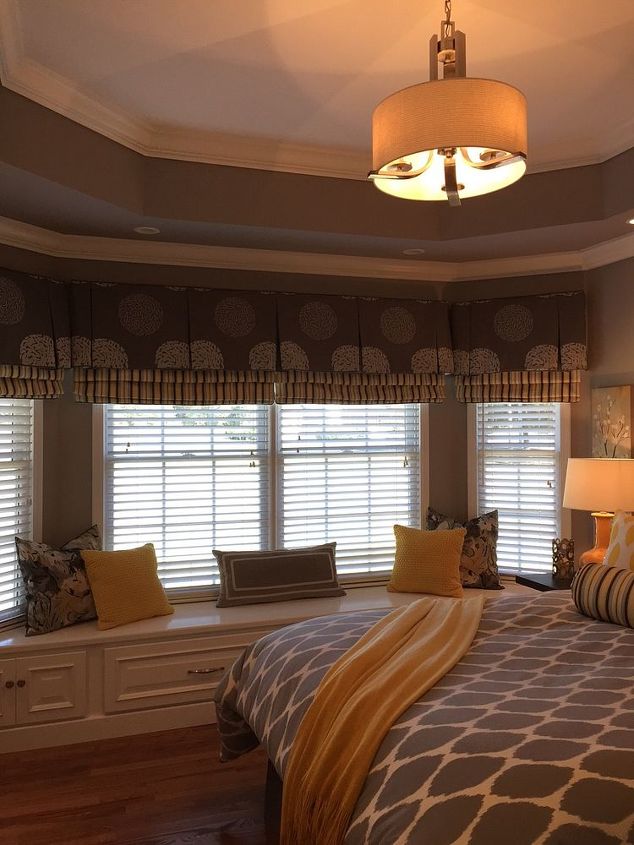 window treatments before and after, bedroom ideas, window treatments, windows, The after is a big improvement