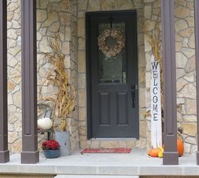 fall front porch decor flea market finds, crafts, home decor, porches, repurposing upcycling, seasonal holiday decor