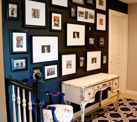 wall decor family photo gallery, foyer, home decor, wall decor