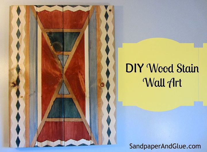 wood stain wall art hometalkeveryday, crafts, wall decor