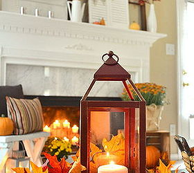 fall fireplace mantel rustic mums, crafts, fireplaces mantels, repurposing upcycling, seasonal holiday decor