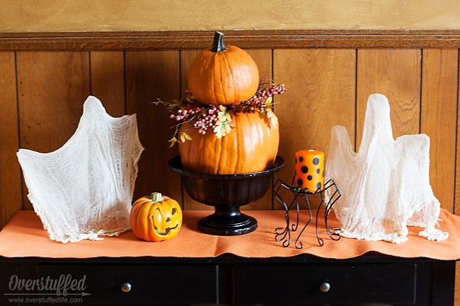 halloween cheesecloth ghosts decorations, halloween decorations, seasonal holiday decor