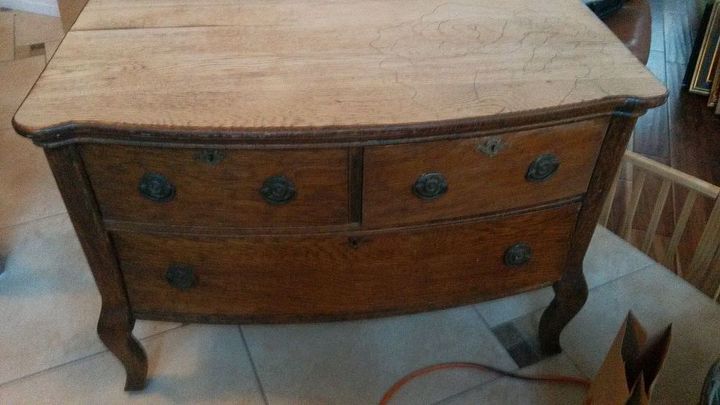Chalk Paint And Stain Painted Dresser Hometalk