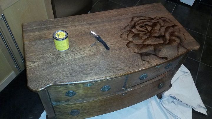 Chalk Paint And Stain-Painted Dresser Hometalk chalk paint stain painted dresser, chalk paint, painted furniture, painting - Chalk Paint And Stain-Painted Dresser Hometalk