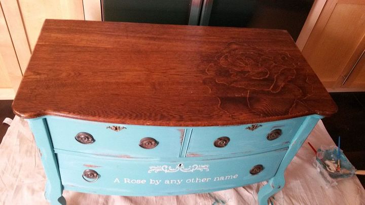 Chalk Paint And Stain Painted Dresser Hometalk