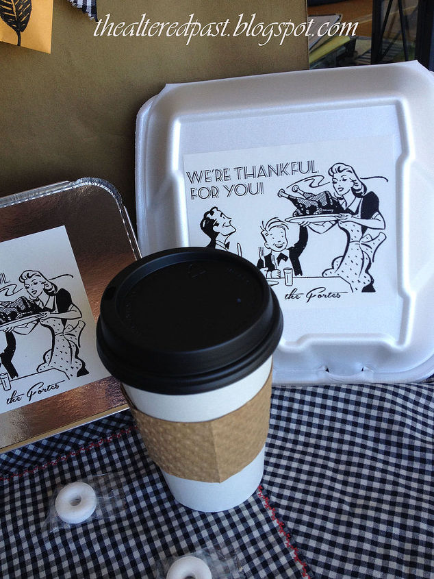 make your own take out boxes for thanksgiving, crafts, seasonal holiday decor, thanksgiving decorations
