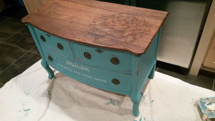 Chalk Paint And Stain Painted Dresser Hometalk