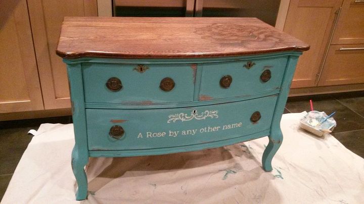 Chalk Paint And Stain Painted Dresser Hometalk