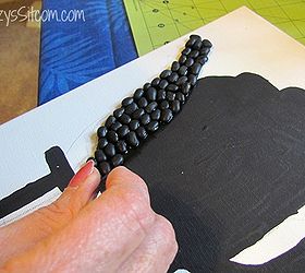 how to create signs made out of beans, crafts, repurposing upcycling, wall decor