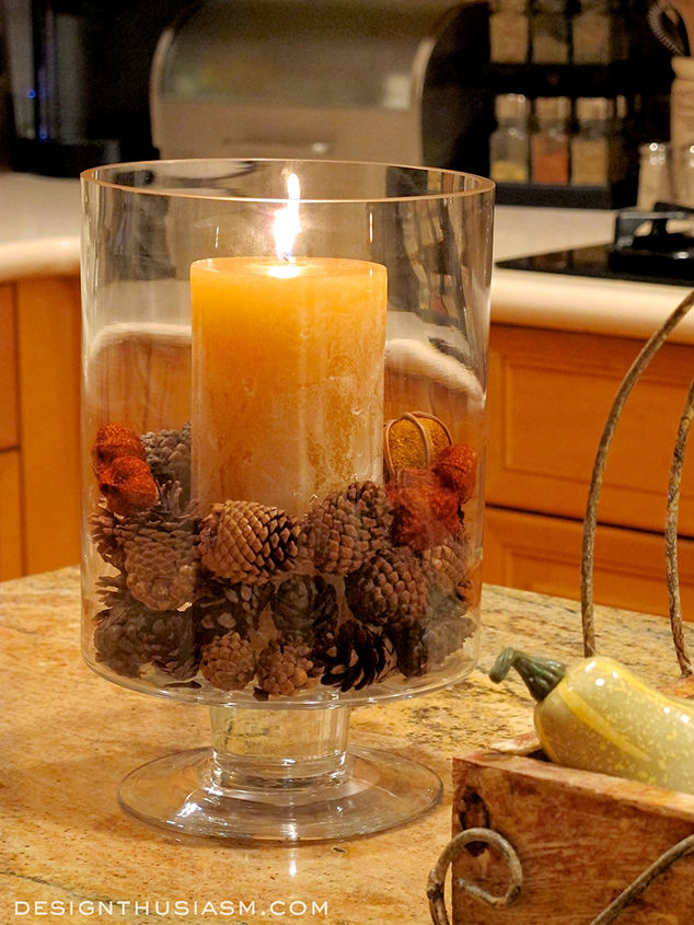 how to add autumn fall accents for kitchen, home decor, kitchen design, seasonal holiday decor