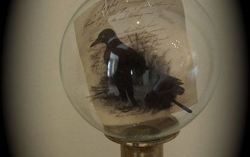 Nevermore; DIY Raven Halloween Globes