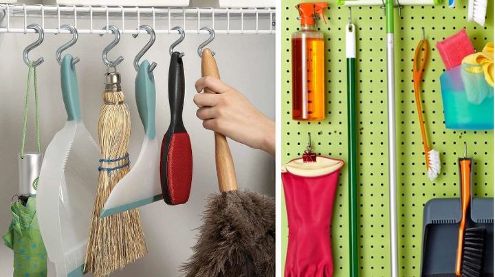 broom closet organization ideas, cleaning tips, closet, organizing
