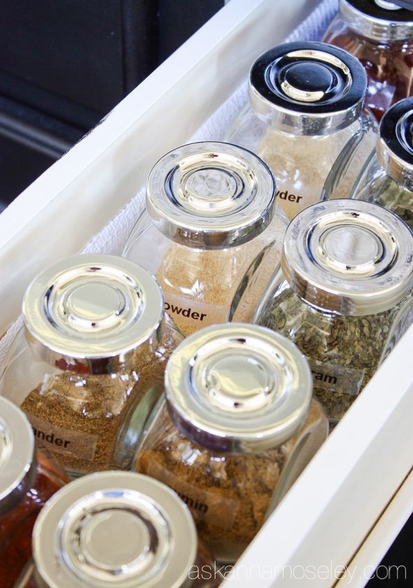how to organize spices in a drawer, how to, kitchen cabinets, organizing