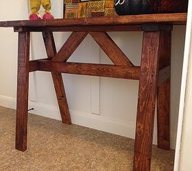 how to create custom entry way table, foyer, painted furniture, woodworking projects