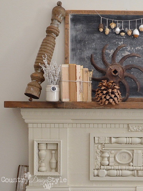 autumn mantel idea, fireplaces mantels, home decor, seasonal holiday decor