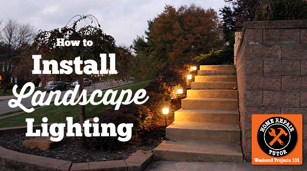 how to install landscape lighting easily, curb appeal, diy, lighting