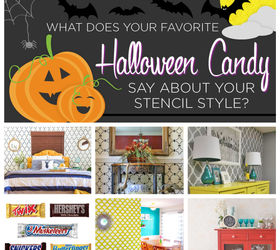 what your favorite halloween candy says about your stencil style, halloween decorations, painting, seasonal holiday decor, wall decor