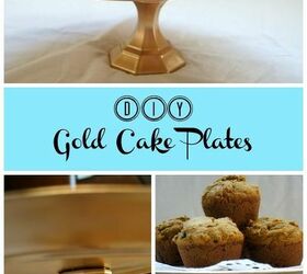 how to make a gold cake stand for a party, crafts, repurposing upcycling