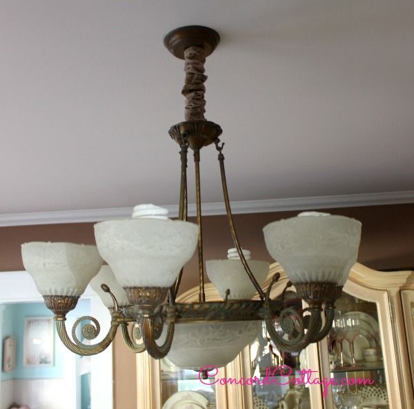 how to make a chandelier cover