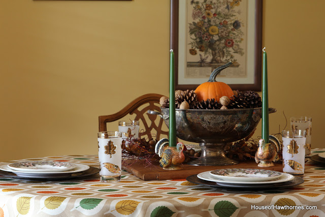 mesa de ao de graas inspirada em vintage trazida do brech