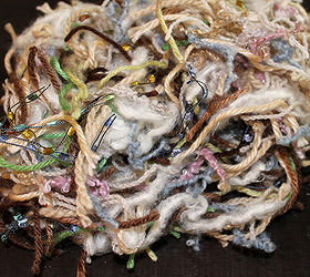 how to make a yarn scrap nest, crafts, repurposing upcycling