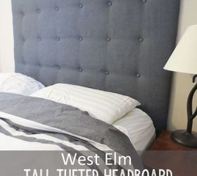 DIY West Elm Tall Tufted Headboard for Under $50