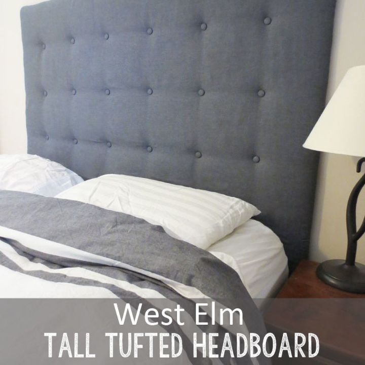 est elm tall tufted headboard how to for less, bedroom ideas, diy, repurposing upcycling, reupholster