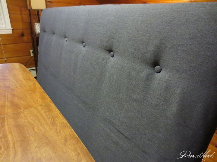 est elm tall tufted headboard how to for less, bedroom ideas, diy, repurposing upcycling, reupholster