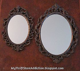 vintage mirror upcycle idea from thrift store, home decor, repurposing upcycling, wall decor