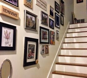 staircase gallery wall how to, home decor, stairs, wall decor, gallery wall