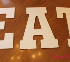 eat letters for kitchen decor design, crafts, kitchen design