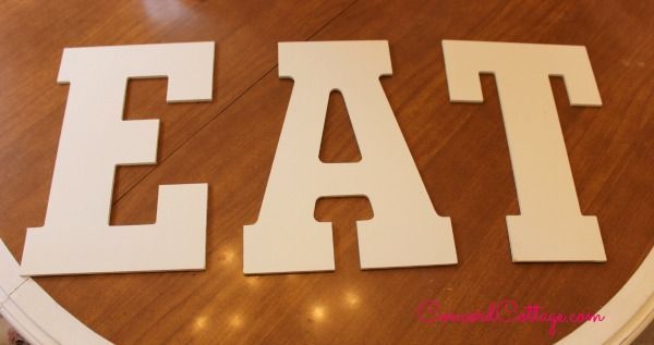 letras eat para la cocina