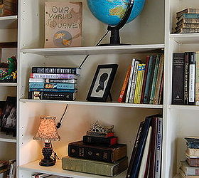how to clean clutter and style large library shelves, organizing, shelving ideas
