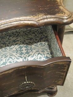 Lining Furniture Drawers With Pretty Paper Hometalk
