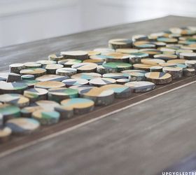 how to make custom wall art with wood slices, crafts, wall decor, woodworking projects