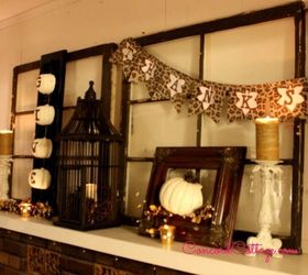 thanksgiving mantel decor ideas, crafts, fireplaces mantels, seasonal holiday decor, thanksgiving decorations
