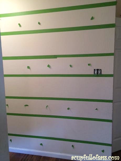 how to paint wall stripes on gallery wall, diy, how to, paint colors, painting, wall decor