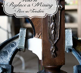 how to replace missing pieces on your furniture, how to, painted furniture