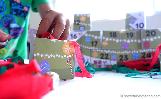 how to make a box advent calendar, christmas decorations, crafts, seasonal holiday decor