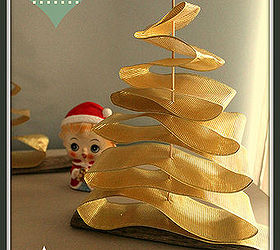 how to make a ribbon christmas tree, christmas decorations, how to, seasonal holiday decor