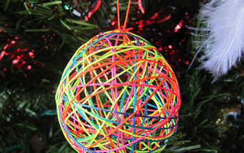 Yarn or String Ball Christmas Ornaments