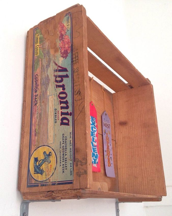 almacenamiento en el bao a partir de cajas vintage