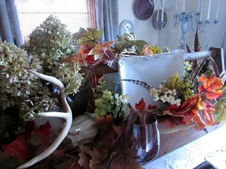caixa de ferramentas de paisagem de mesa de outono