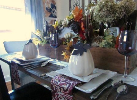 caixa de ferramentas de paisagem de mesa de outono